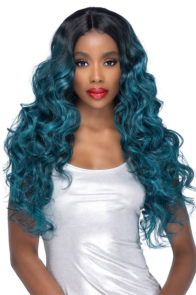 UNITY -  Heat Resistant Lace Front 25" LAYERED DEEP WAVE CURL WITH INVISIBLE CENTRE PART- by Vivica Fox