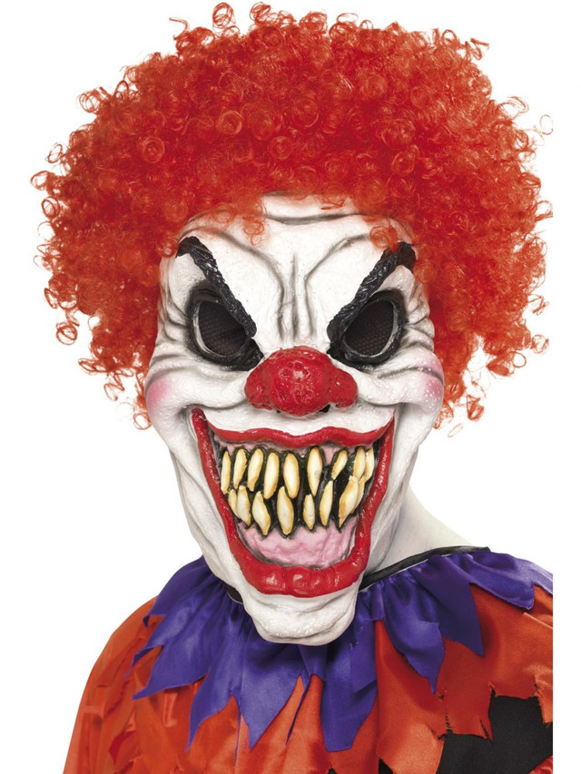 Scary Clown Mask Foam Rubber