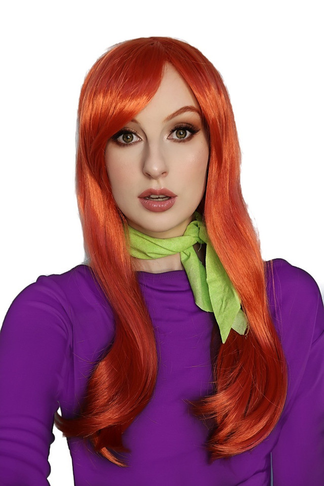 Long Orange Wig Daphne Scooby Doo Wig - by Allaura