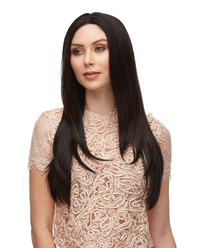 DAHLIA - Heat Resistant Lace Front Long Straight Layered Wig - by Sepia