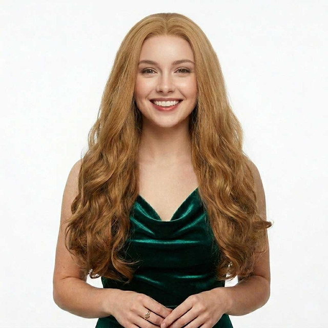 ELOISE - Lace Front Light Brown Curly Wig - by Queenie Wigs