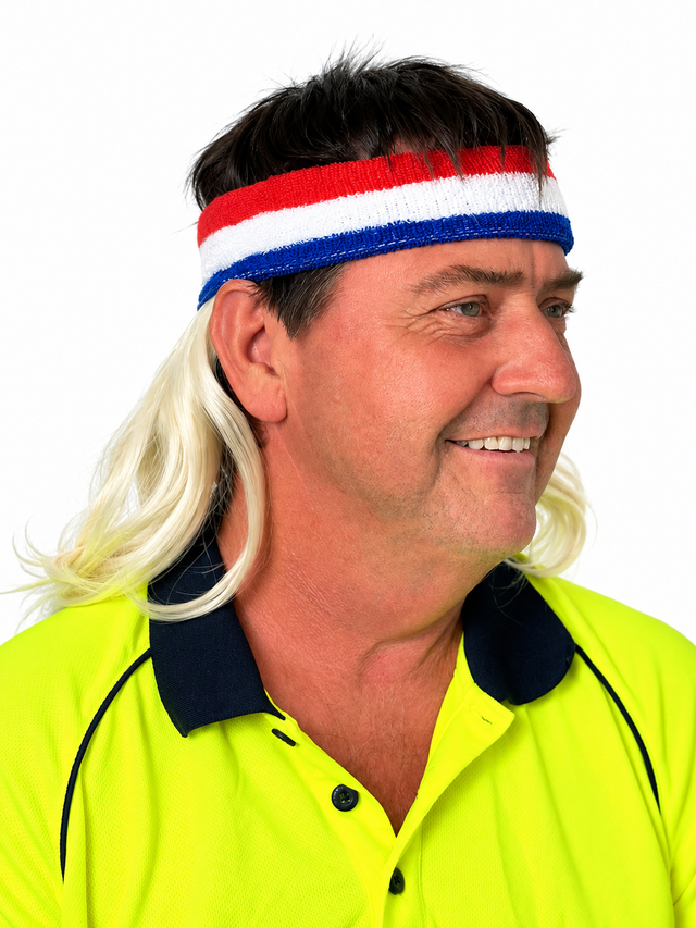 Magic Mullet Headband - Blonde Dazza The Larrikin