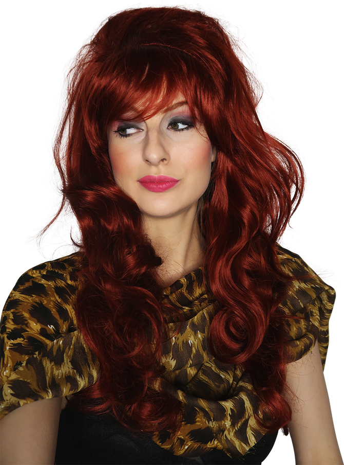 Peggy Bundy Costume Wig Auburn 60's Beehive Peg Costume Wig - by Allaura