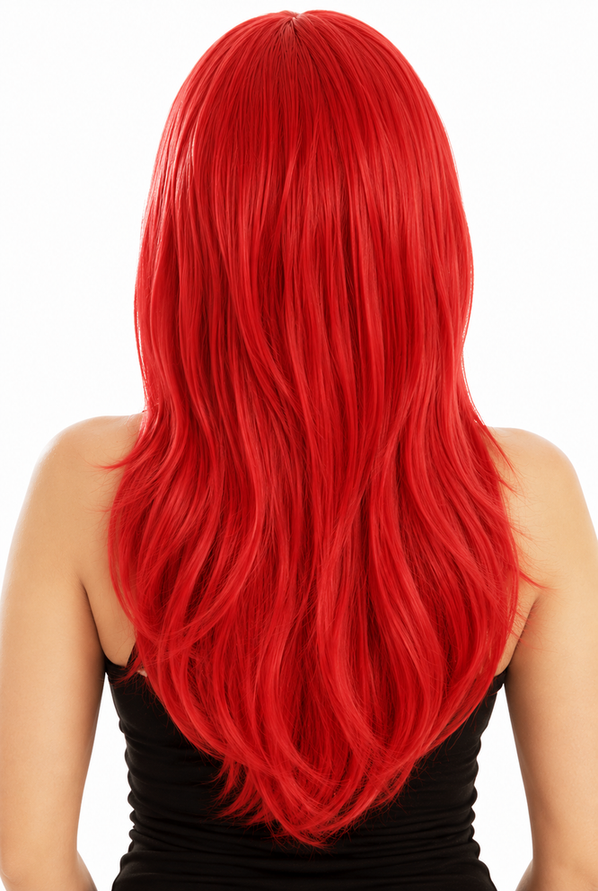 DELUXE Jessica Rabbit / Ariel Mermaid (Red) Costume Wig - by Allaura