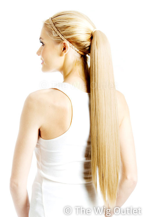 60cm (24") Long Straight Wrap Around Ponytail