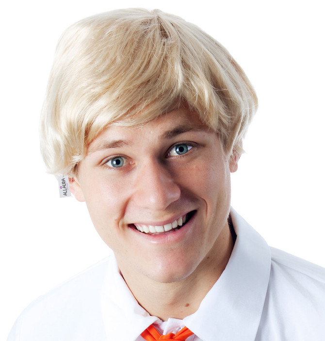 Blonde Short Mens Costume Wig (Fred Scooby Doo, Ken Barbie) - by Allaura