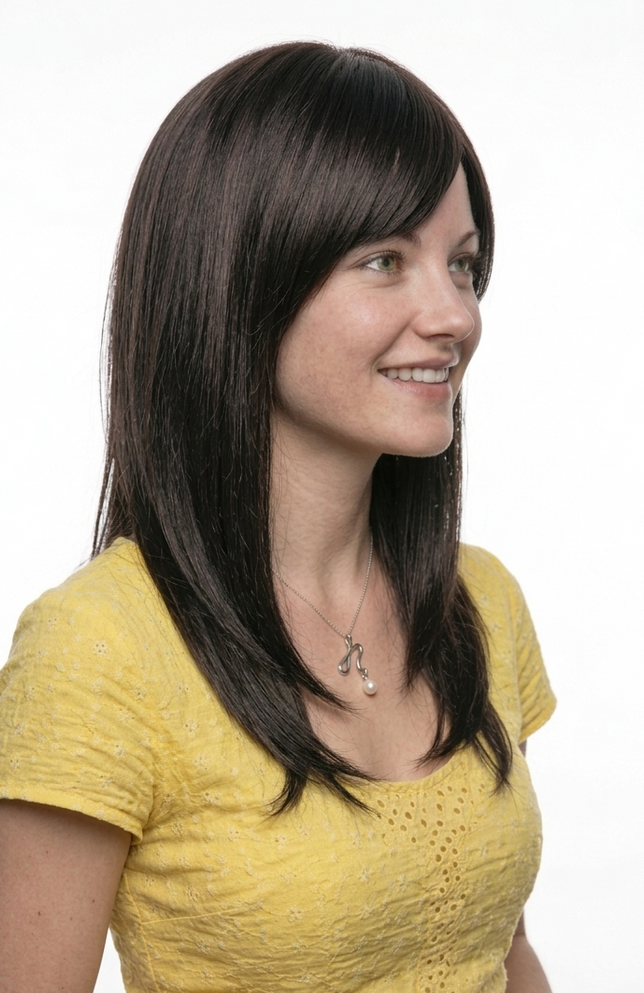 MONIQUE - Heat Resistant Brown 20" Long Natural Wig - by Allaura