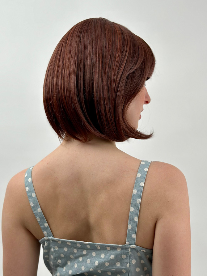 Ally (Dark Auburn Highlighted with Fox Red 33H130) Premium Fashion Wig - Heat Resistant