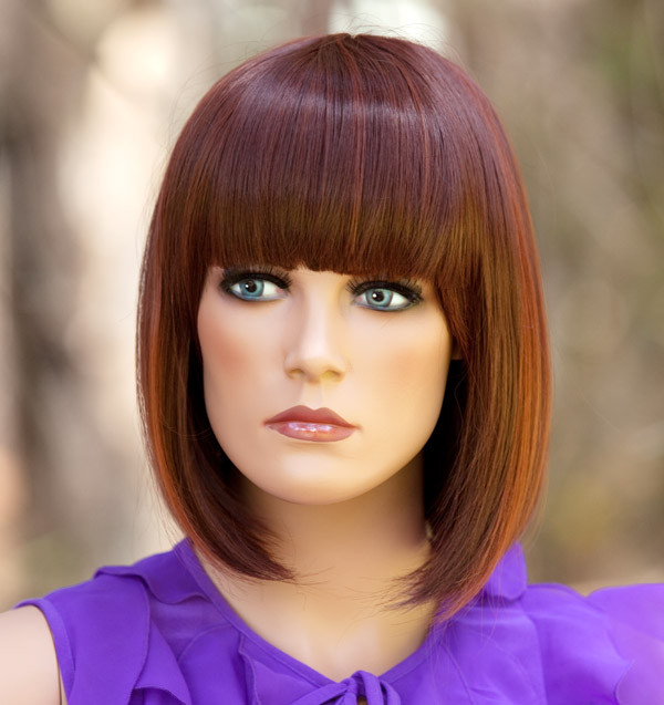 Ally (Dark Auburn Highlighted with Fox Red 33H130) Premium Fashion Wig - Heat Resistant