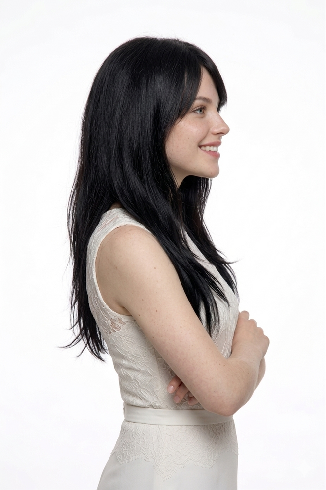 SHERIDAN - Heat Resistant Black 23" Straight Wig - by Allaura