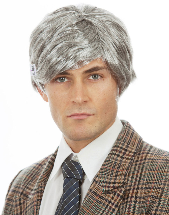 Old Man Grey (Richie Benaud) Costume Wig - by Allaura