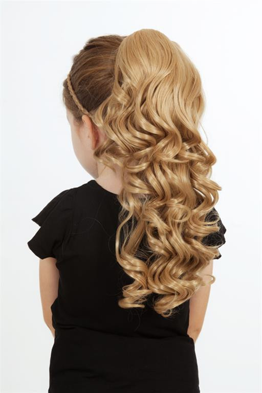 Deluxe Ponytail - 48cm Curly Claw & Drawstring Attachment (9 Colours) - colour 24