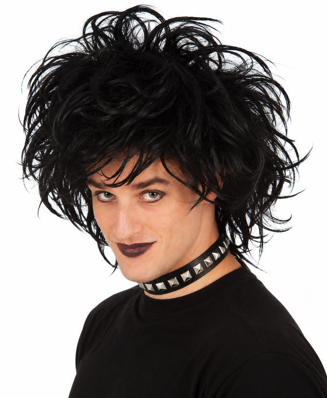 Edward Scissorhands Goth Punk Emo Black Costume Wig - by Allaura