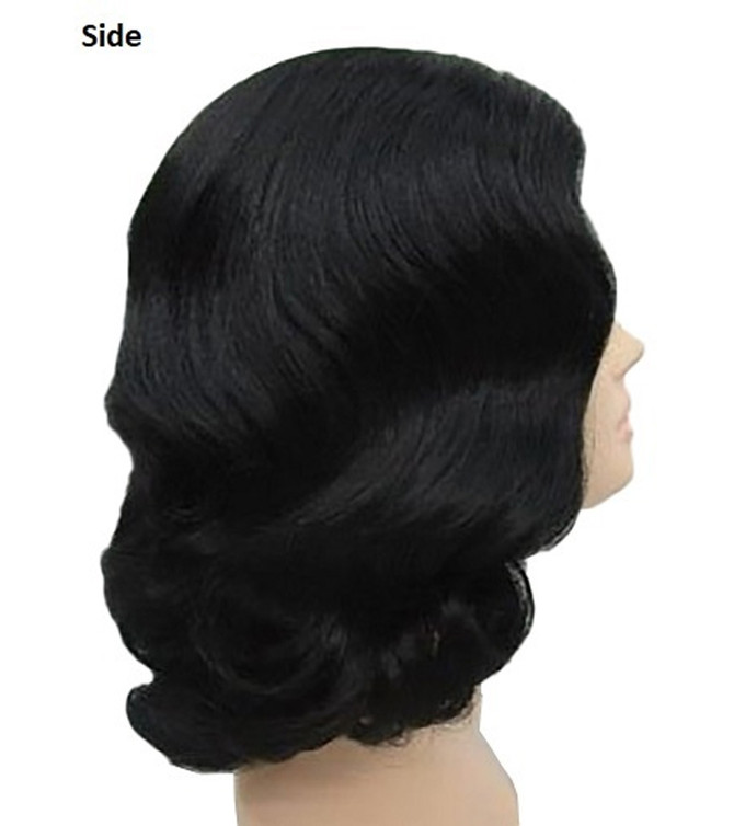 Marlene 1920s Flapper Black Costume Wig