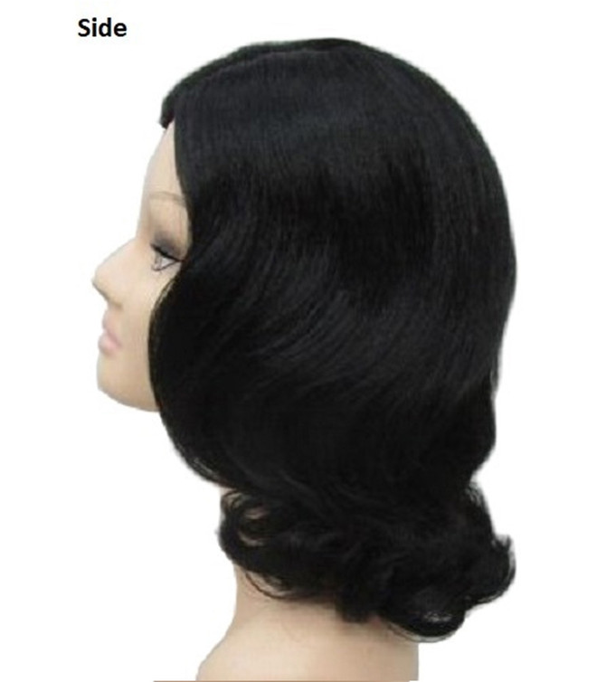 Marlene 1920s Flapper Black Costume Wig