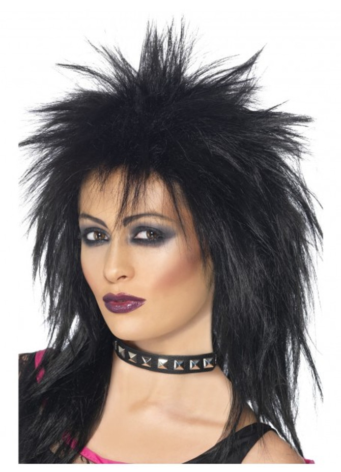 Black Mullet Rock Diva Wig (SM-42238)
