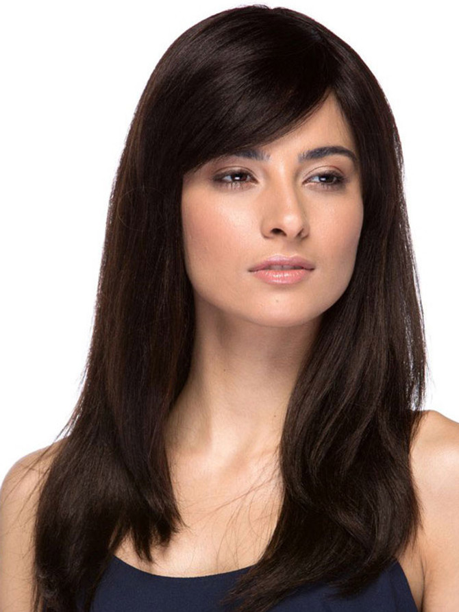 DELUXE Mariam (Natural Black) Brazilian Remy Natural Human Hair Wig by Elegante
