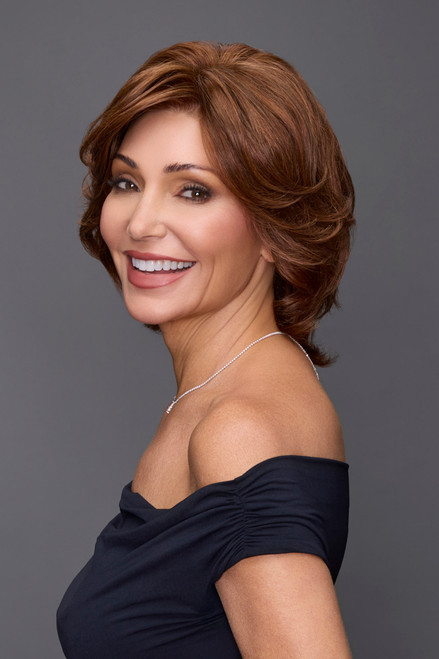 Sophia - Human Hair Lace Front Monofilament Shag Wig - by Jon Renau 6/33