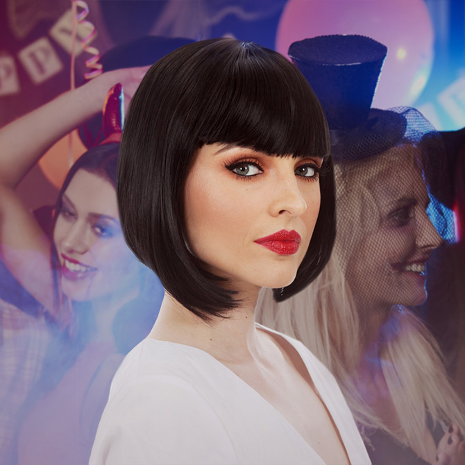 Mia Wallace Pulp Fiction Womens Costume Wig - by Allaura