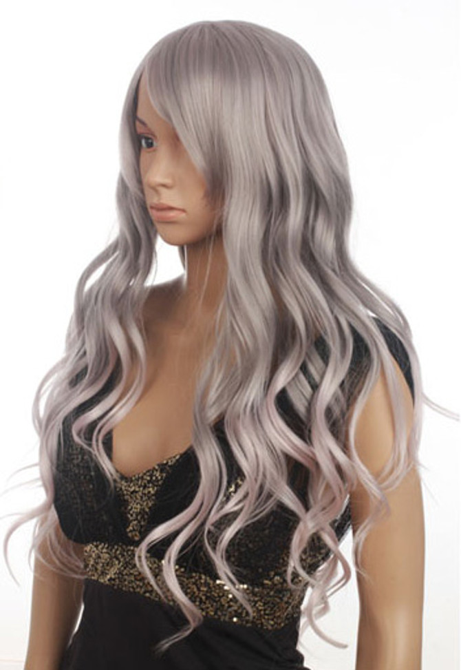 BLAIRE - DELUXE Silver Grey Wavy Long Fashion Wig - by Allaura