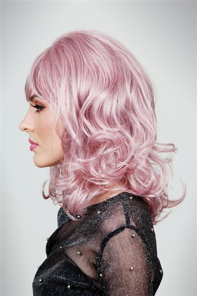 NOVA - DELUXE Dusty Pink Wavy Fashion Wig - by Allaura