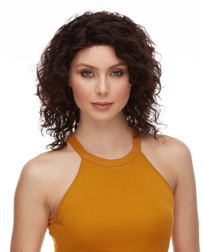 AGATHA - 100% Remy Human Hair Natural Wavy Wig - By Elegante