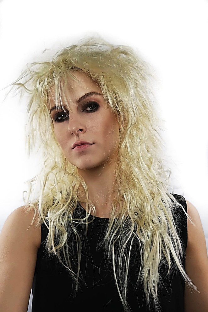 80's Mens Heavy Metal Rocker Wig Blonde Costume Wigs - by Allaura