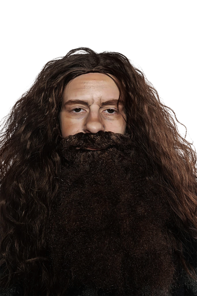 Hagrid Brown Beard and Costume Wig - by Allaura