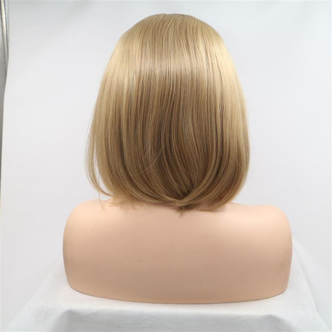 AELLA - Lace Front Honey Blonde Bob Wig - by Queenie Wigs