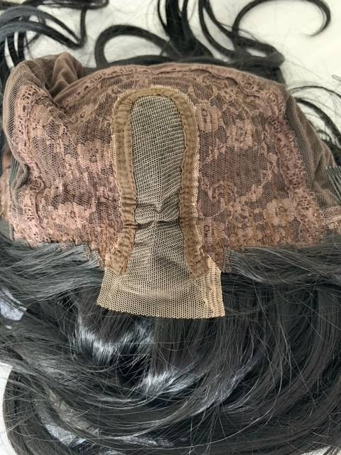 Small lace front and lace part areas