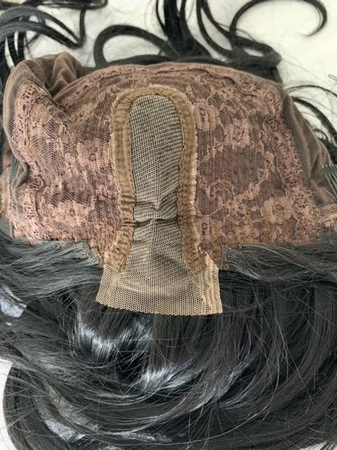 Small lace front and lace part areas