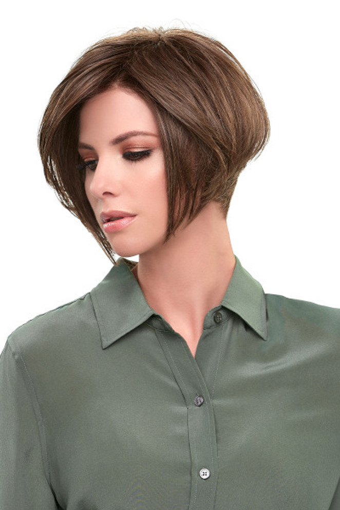 IGNITE LARGE - Heat Defiant Lace Front Straight Short Angled Bob  - by Jon Renau (S)