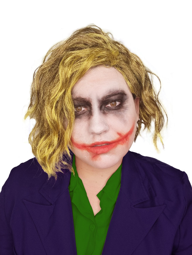 Green Maniac Joker Costume Wig  - by Allaura