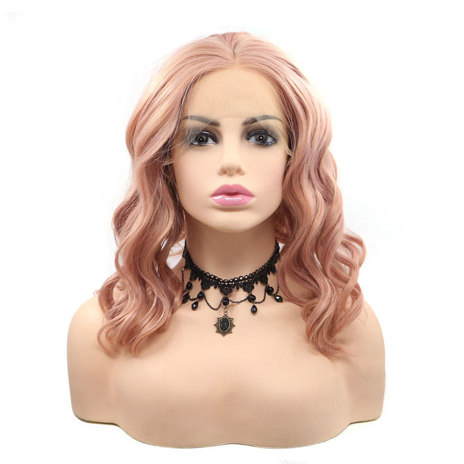 DUSTY - Lace Front Dusty Wavy Bob - by Queenie Wigs