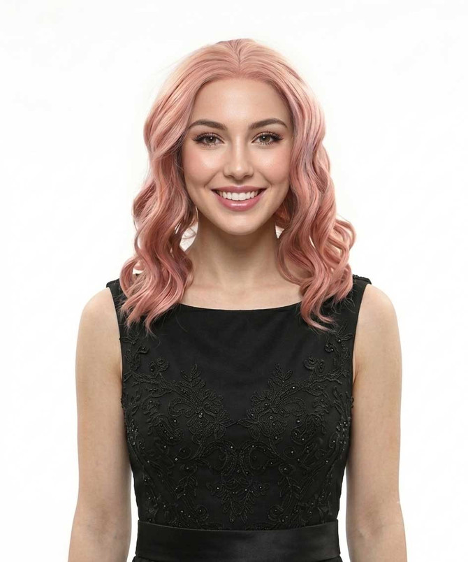 DUSTY - Lace Front Dusty Wavy Bob - by Queenie Wigs