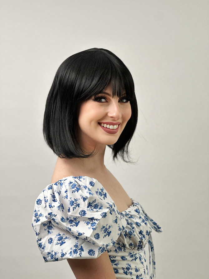 ALLY - Heat Resistant Black China Bob Wig - by Allaura