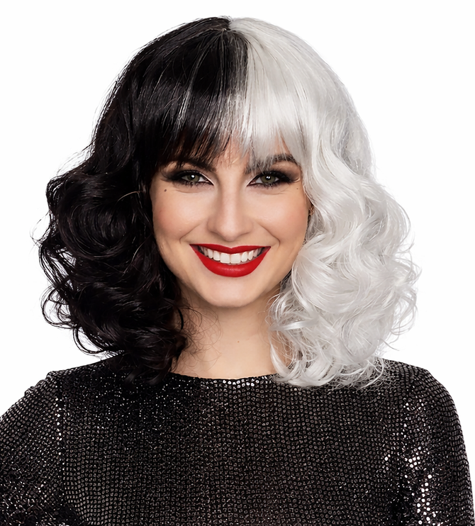 Cruella De Vil Inspired Costume Wig