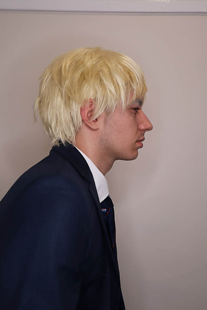 Embrace the messy charm with our Blonde Boris Johnson-inspired Short Men's Costume Wig, versatile for portraying characters like Fred, Steve Irwin, Ken from Barbie, or capturing the laid-back Aussie surfer style