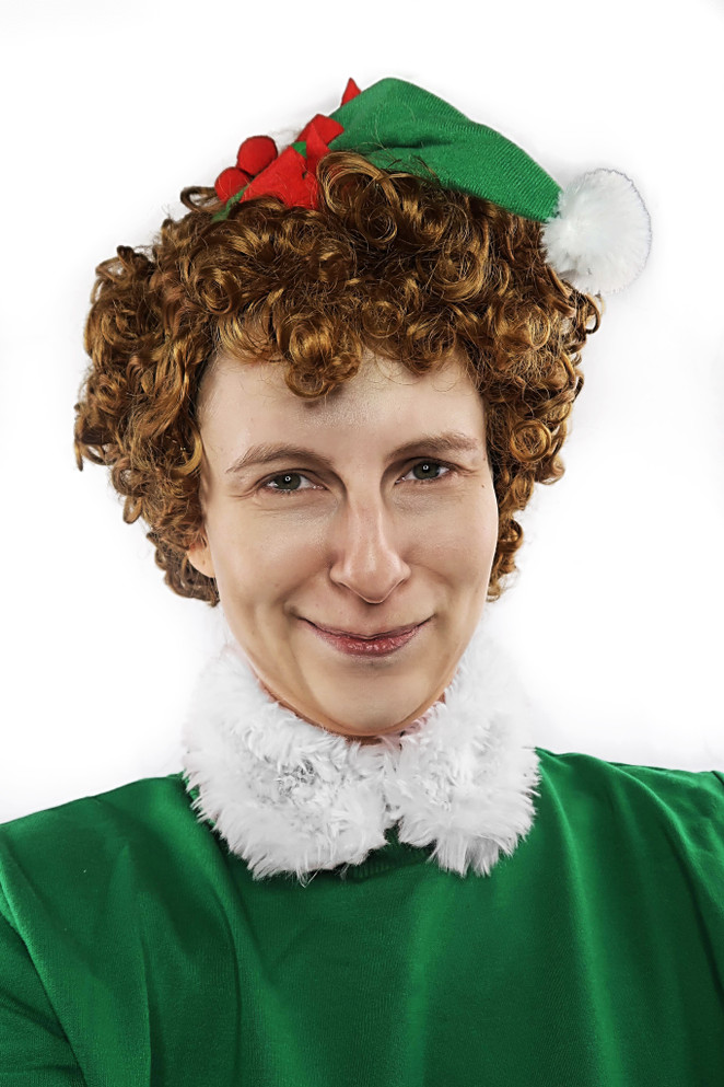 Bad Elf Wig Afro Brown