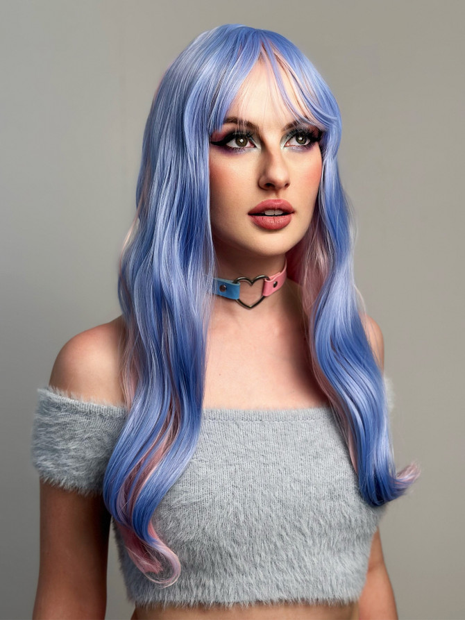 DESTINY - Long Pastel Waves with Fringe by Allaura