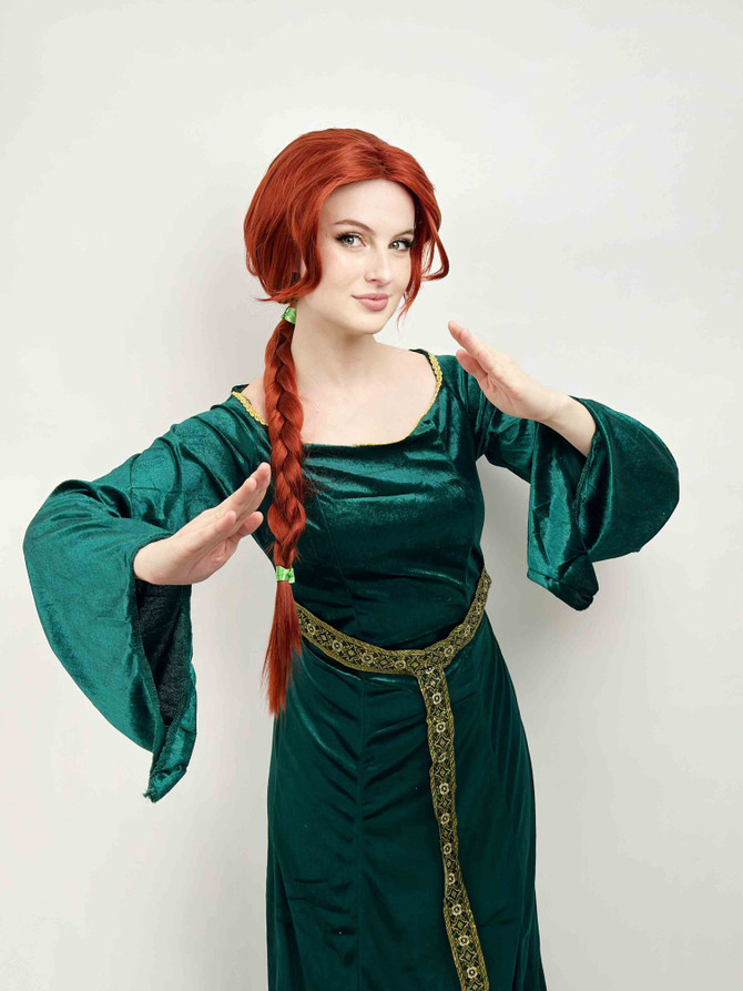 Princess Fiona from Shrek Cosplay Wig with Plait by Allaura