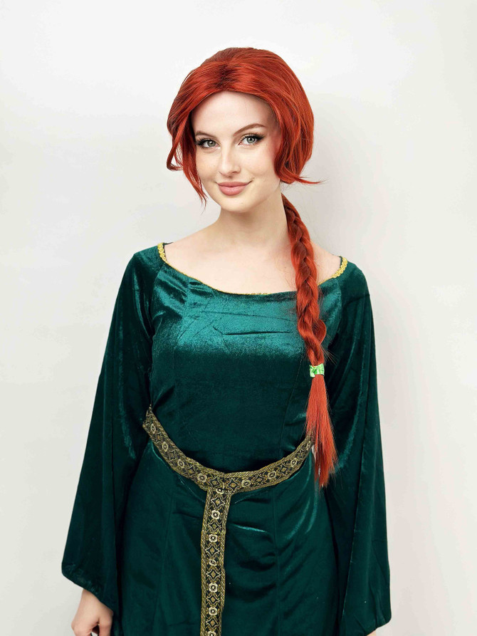 Copper Princess Cosplay Wig with Plait by Allaura