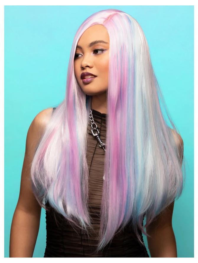 Manic Panic Pastel Rainbow Long Vixen Wig