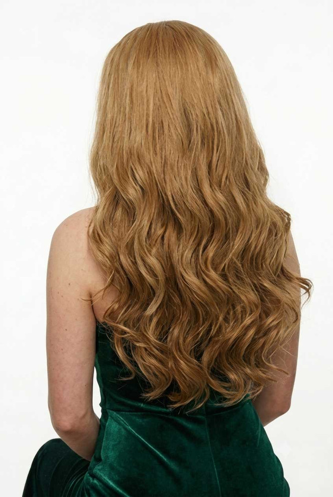 ELOISE - Lace Front Light Brown Curly Wig - by Queenie Wigs