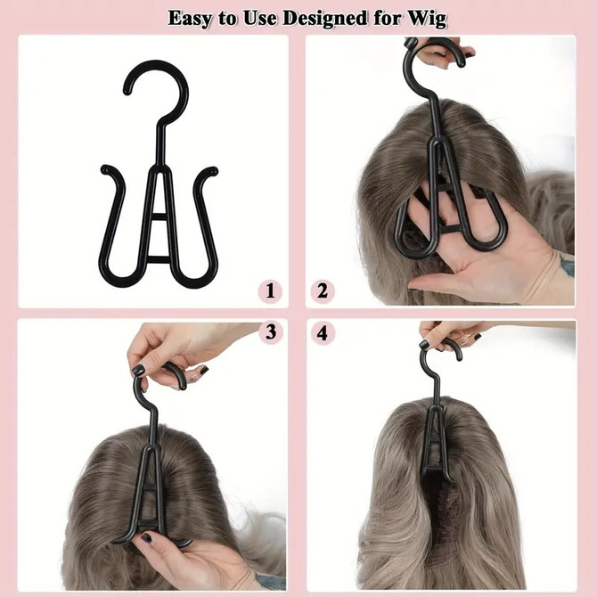 How to use the wig storage bag hanger