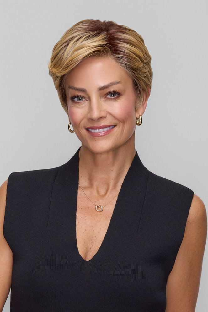 Celine - Lace Front Monofilament Short Straight Pixie Wig - by Jon Renau