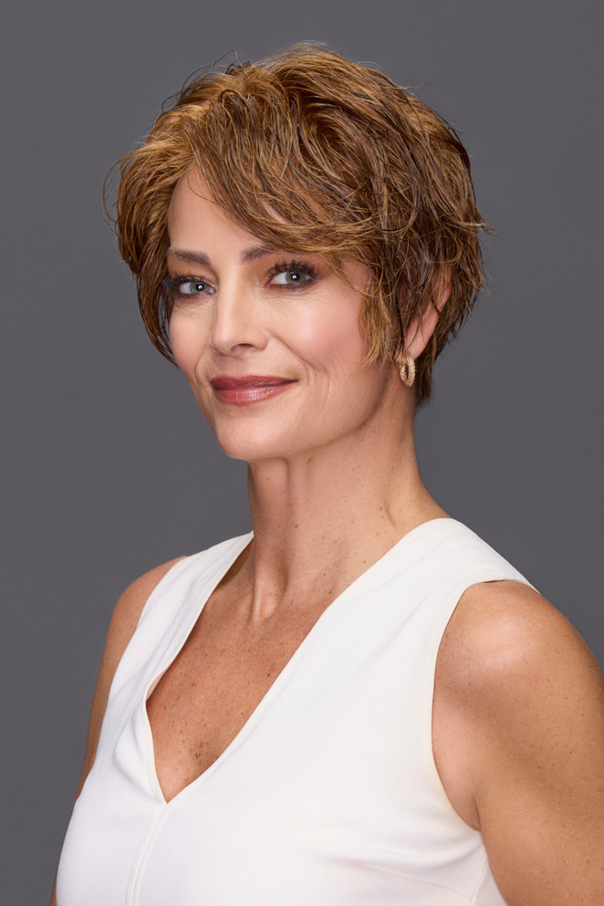 Demi - Lace Front Monofilament Short Straight Pixie Wig - by Jon Renau 6F27