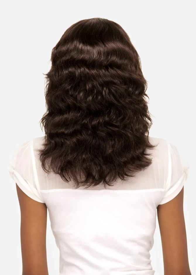 DIVA - 100% Brazilian Remi Natural Human Hair 16 inch Waves with Side Part - by Vivica Fox in NATURAL