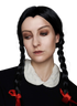 Wednesday Addams Wig Black Plaits Halloween Costume Wigs - by Allaura