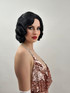 DELUXE Black Flapper 1920's Finger Wave Costume Wig